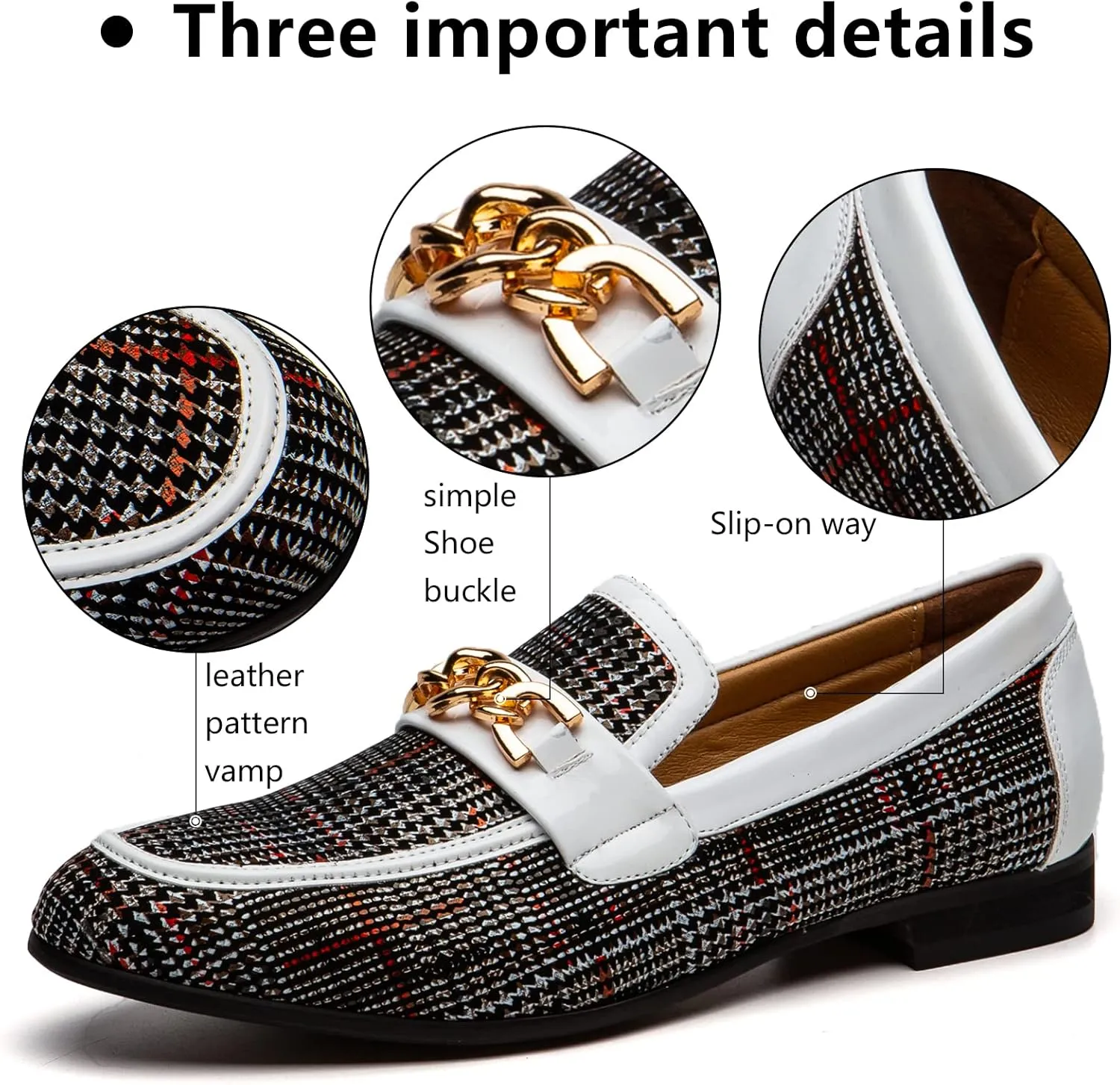 Meijiana Men Faux Leather Noble Loafer Shoes Slip-on Loafer Smoking Slipper Tassel Loafer