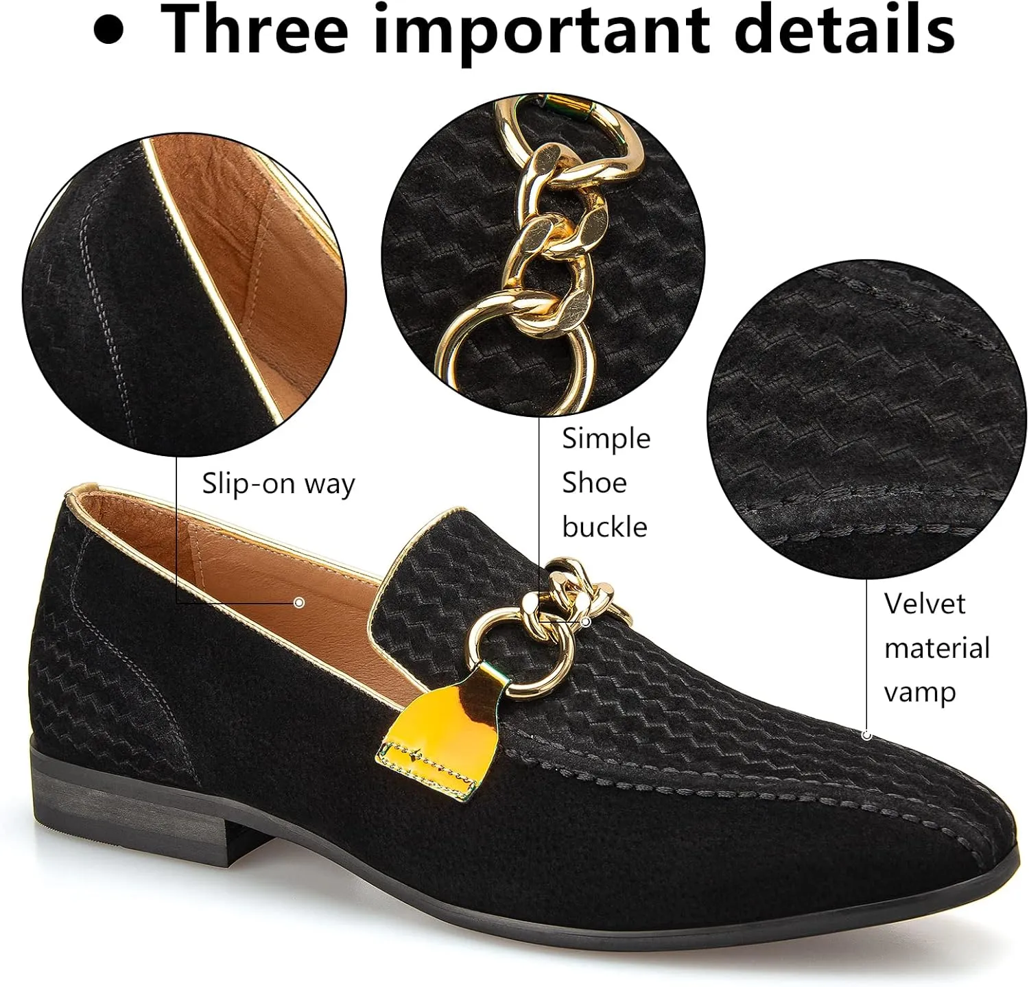 Meijiana Men's Loafers Lightweight Slip-On Moccasins Stylish Dress Shoes Breathable Tassels Loafers