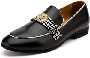 Meijiana Men's Loafers Lightweight Slip-On Moccasins Stylish Dress Shoes Breathable Tassels Loafers