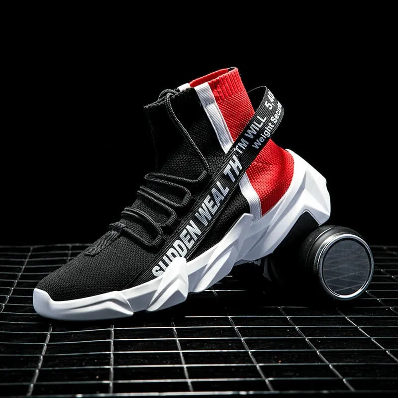 men nevada running sneaker – breathable high-top sports shoes for jogging and outdoor wear
