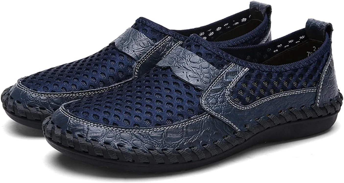 Men's Breathable Casual Mesh Loafers Slip On Walking Shoes Drving Moccasin Loafers for Men