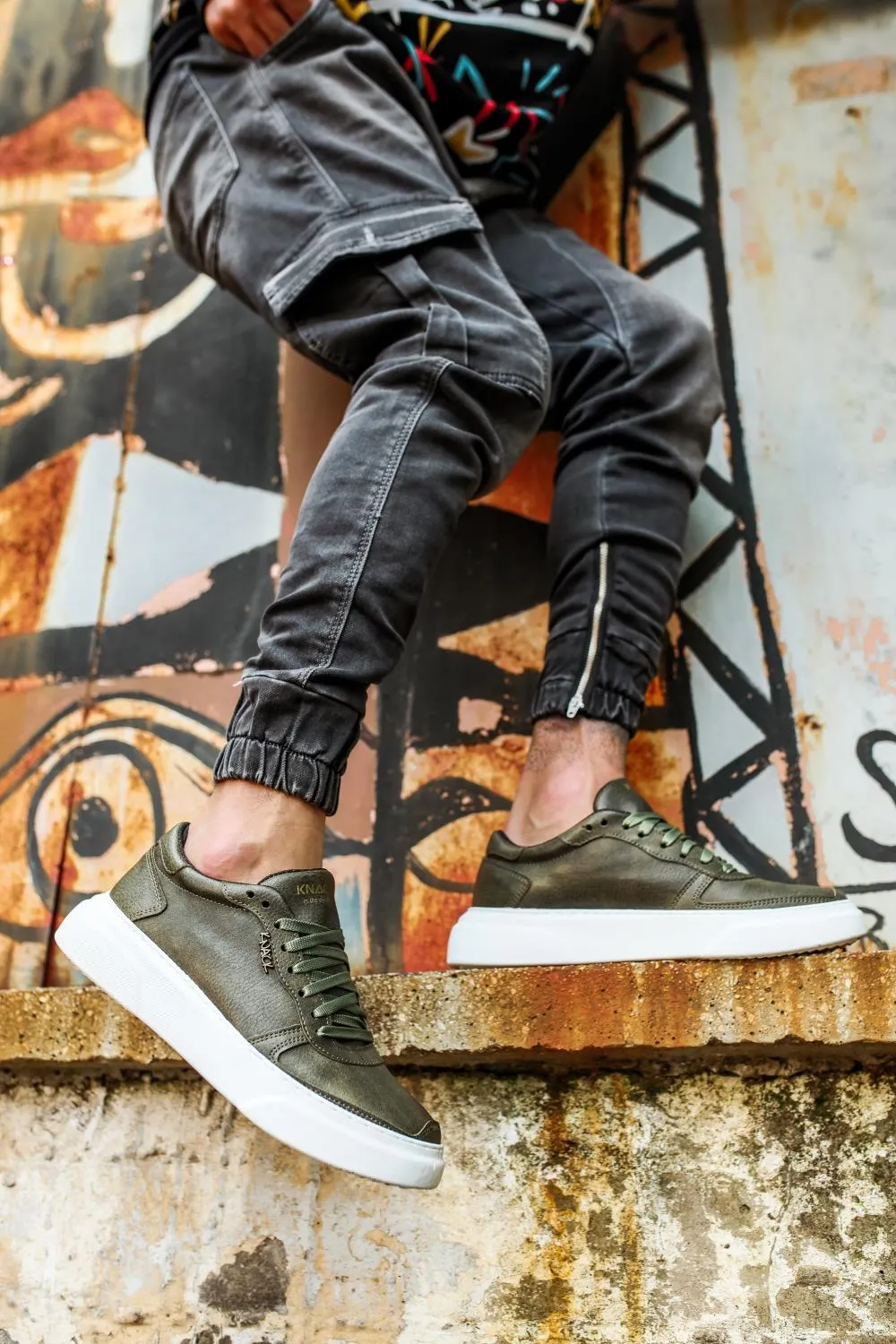 Mens Casual Sneaker Shoes 222 Khaki
