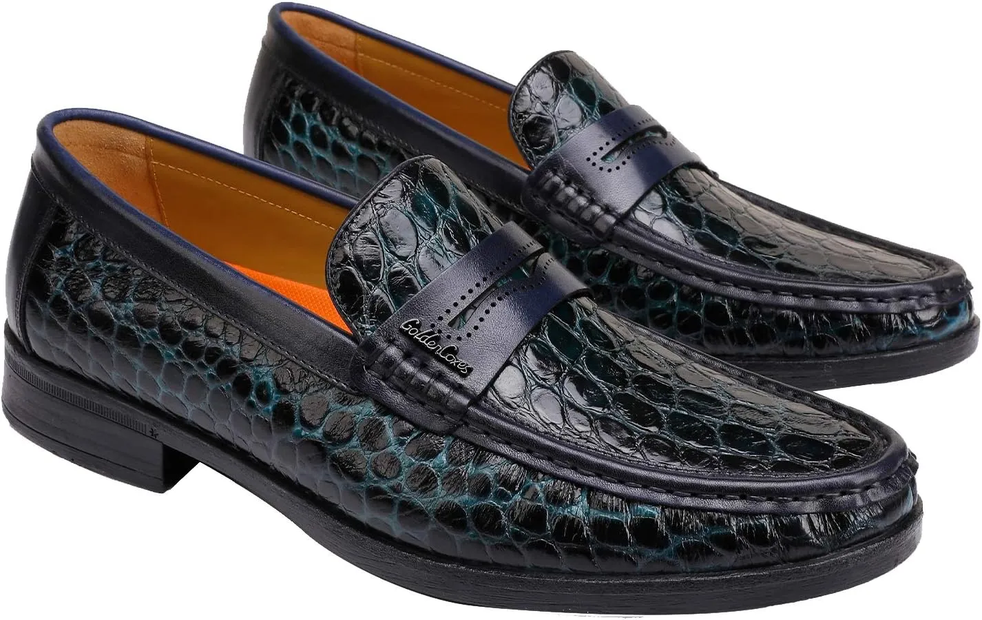 Mens Genuine Leather Slip On Loafers Comfortable Casual Driving Moccasins Brathable Loafer Dress Shoes…