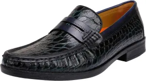Mens Genuine Leather Slip On Loafers Comfortable Casual Driving Moccasins Brathable Loafer Dress Shoes…