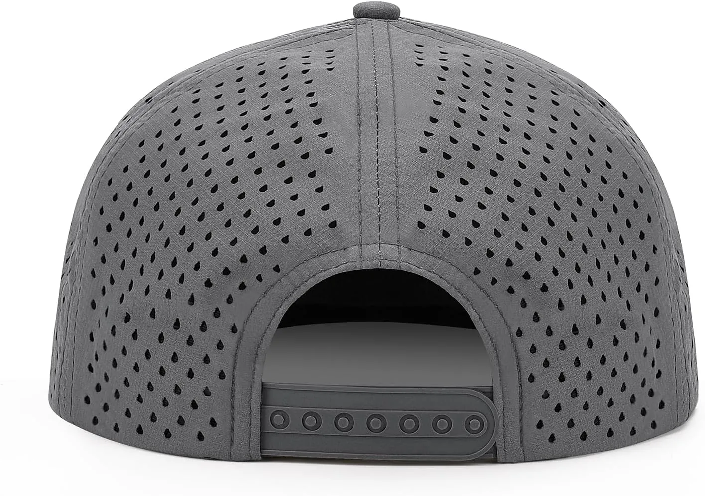 Mens Golf Trucker Hat Outdoor Lightweight Snapback Closure Flat Brim Laser Cut Baseball Cap for Women