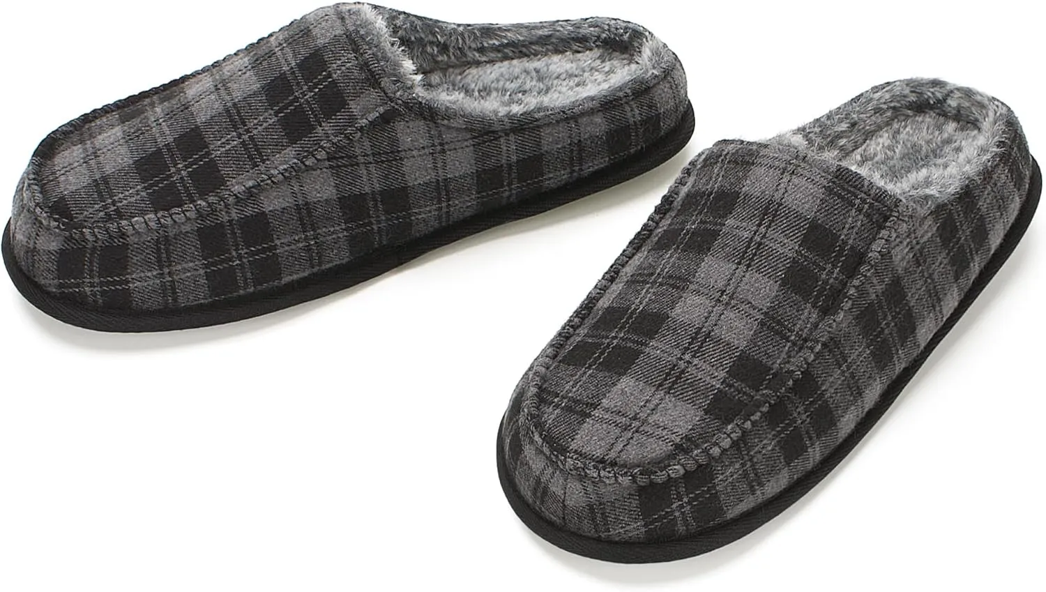 Men's House Slippers, Cozy Non-slip Home Shoes, Warm Comfy Indoor Outdoor Moccasin Slip Ons, Unique Christmas Gifts