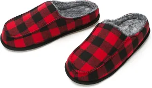 Men's House Slippers, Cozy Non-slip Home Shoes, Warm Comfy Indoor Outdoor Moccasin Slip Ons, Unique Christmas Gifts
