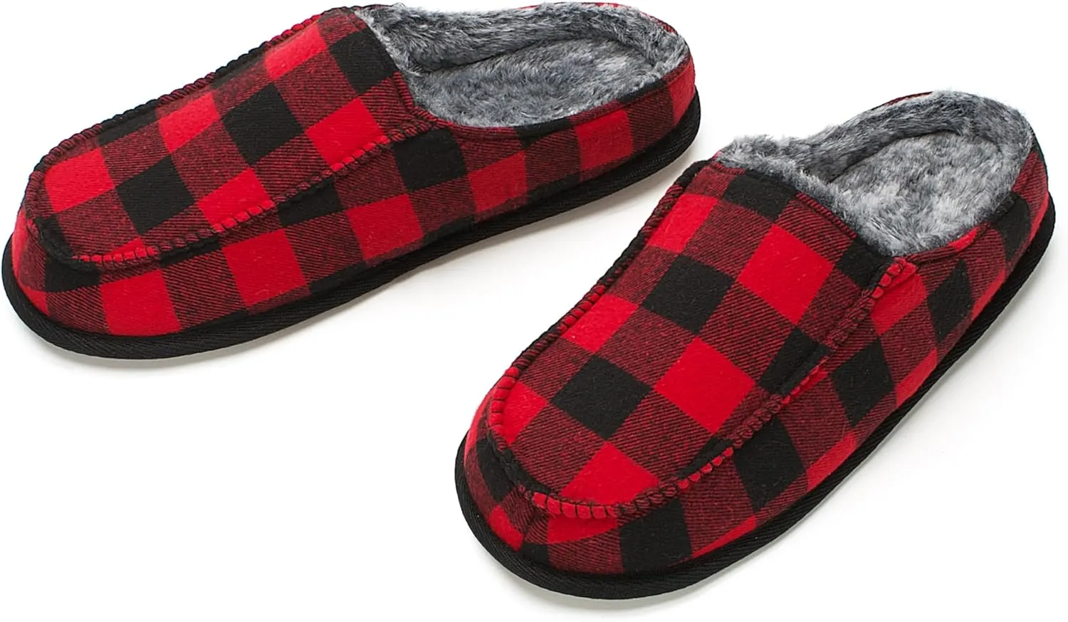 Men's House Slippers, Cozy Non-slip Home Shoes, Warm Comfy Indoor Outdoor Moccasin Slip Ons, Unique Christmas Gifts