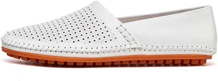 Men's Leather Loafer Flats Lightweight Casual Slip On Shoes for Walking Driving Dress