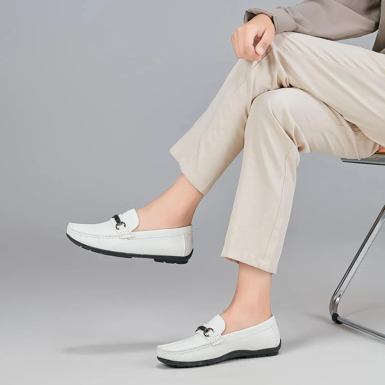 Men's Loafers Casual Slip On Shoes Driving Boat Shoes Soft Penny Loafers for Men