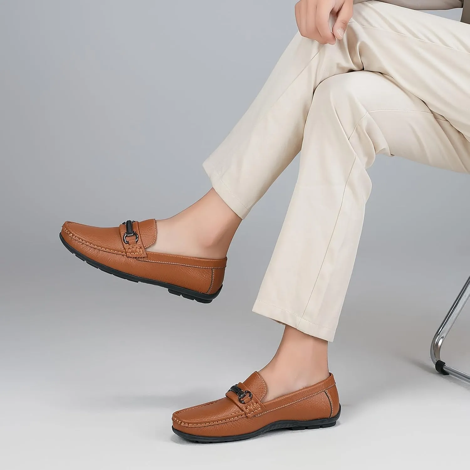 Men's Loafers Casual Slip On Shoes Driving Boat Shoes Soft Penny Loafers for Men