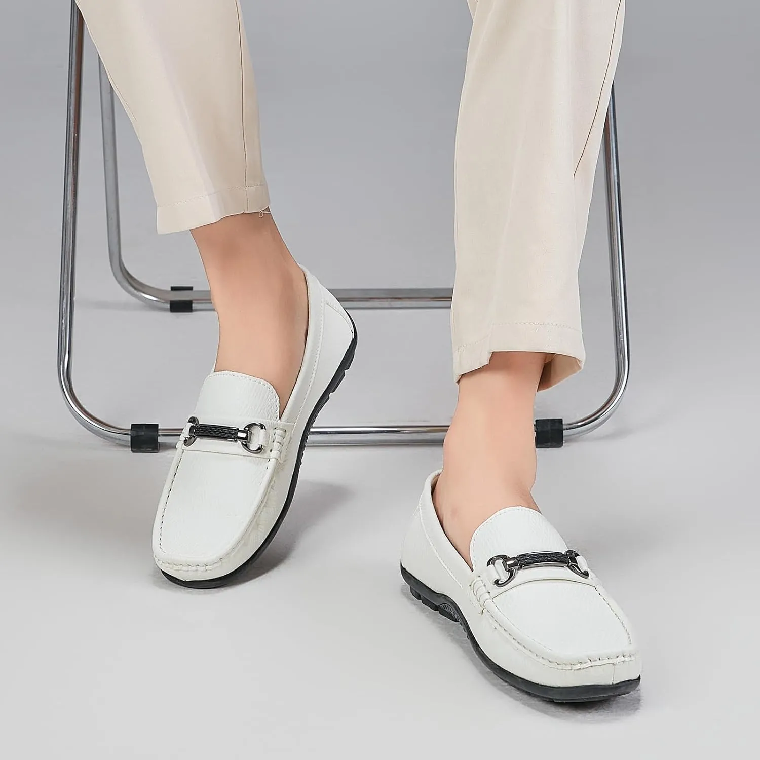 Men's Loafers Casual Slip On Shoes Driving Boat Shoes Soft Penny Loafers for Men