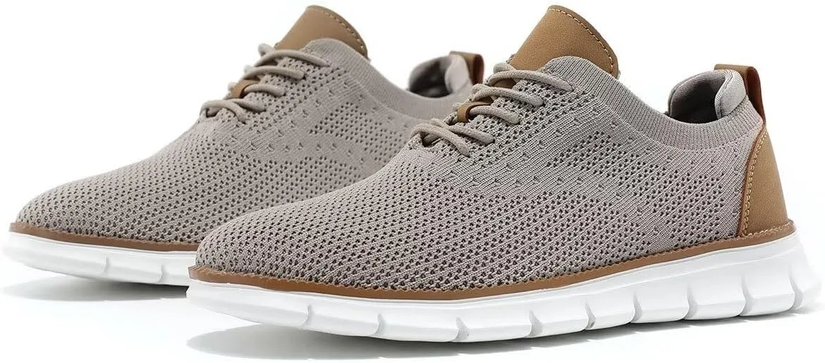 Mens Oxfords Lace-Up Lightweight Casual Walking Shoes Dress Shoes Fashion Sneakers Walking Shoes