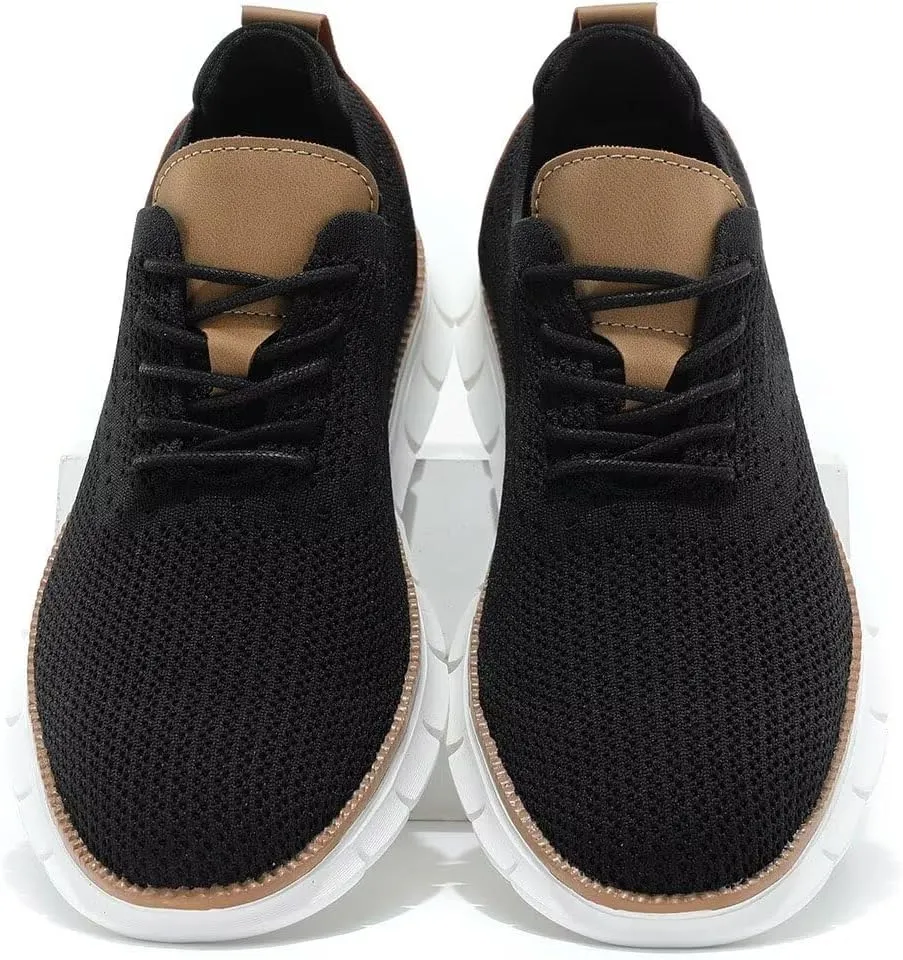 Mens Oxfords Lace-Up Lightweight Casual Walking Shoes Dress Shoes Fashion Sneakers Walking Shoes