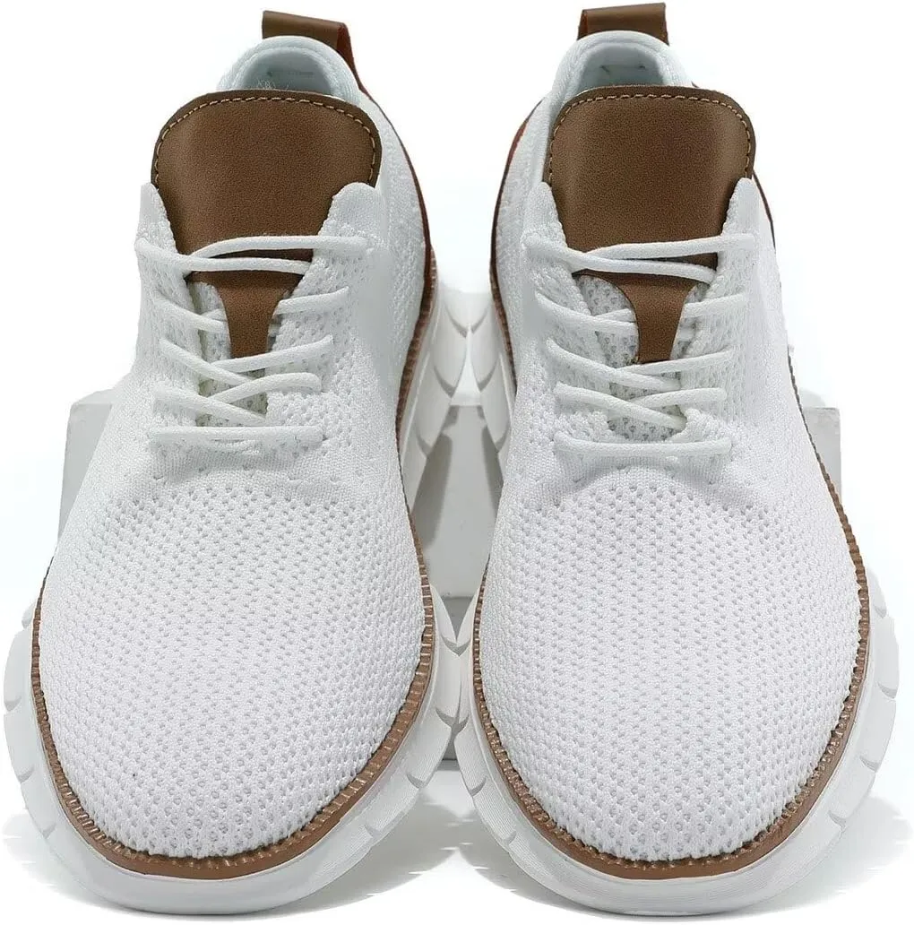 Mens Oxfords Lace-Up Lightweight Casual Walking Shoes Dress Shoes Fashion Sneakers Walking Shoes