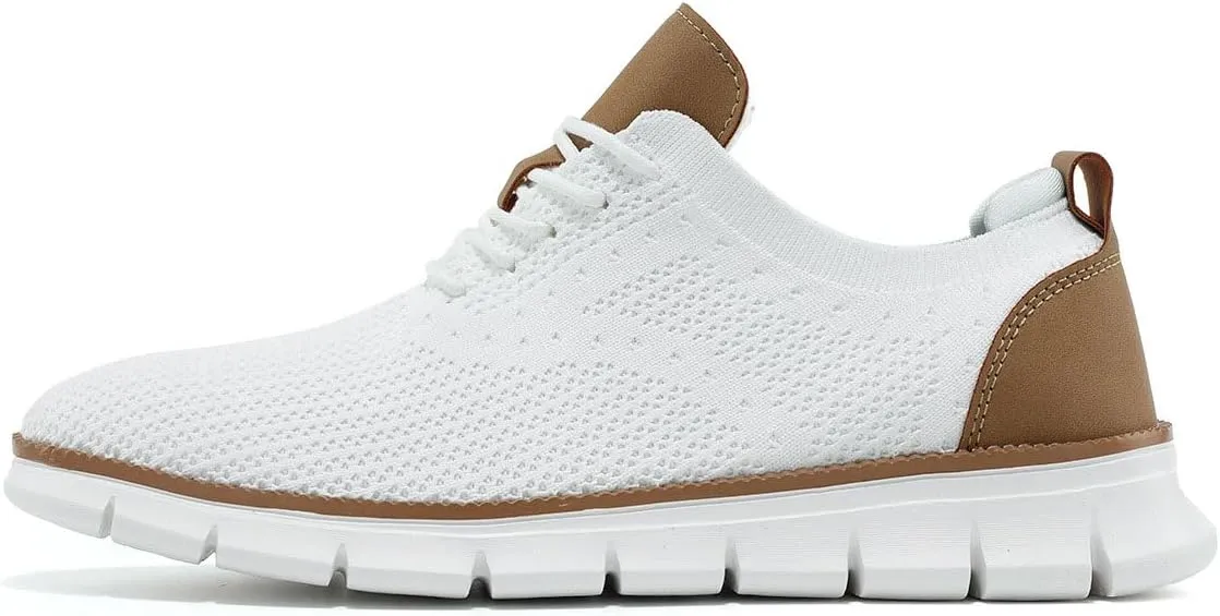 Mens Oxfords Lace-Up Lightweight Casual Walking Shoes Dress Shoes Fashion Sneakers Walking Shoes