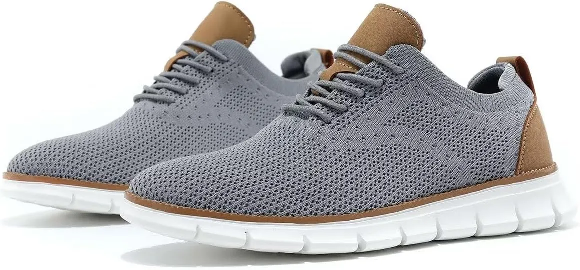 Mens Oxfords Lace-Up Lightweight Casual Walking Shoes Dress Shoes Fashion Sneakers Walking Shoes