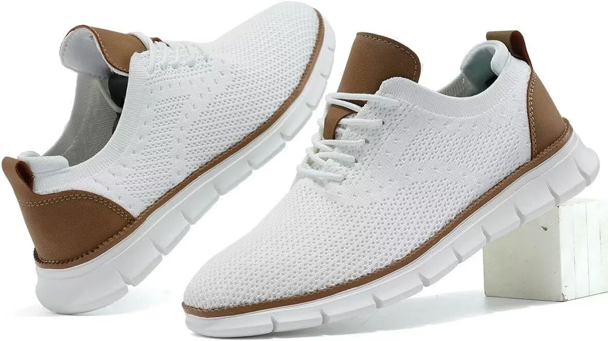 Mens Oxfords Lace-Up Lightweight Casual Walking Shoes Dress Shoes Fashion Sneakers Walking Shoes
