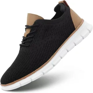 Mens Oxfords Lace-Up Lightweight Casual Walking Shoes Dress Shoes Fashion Sneakers Walking Shoes