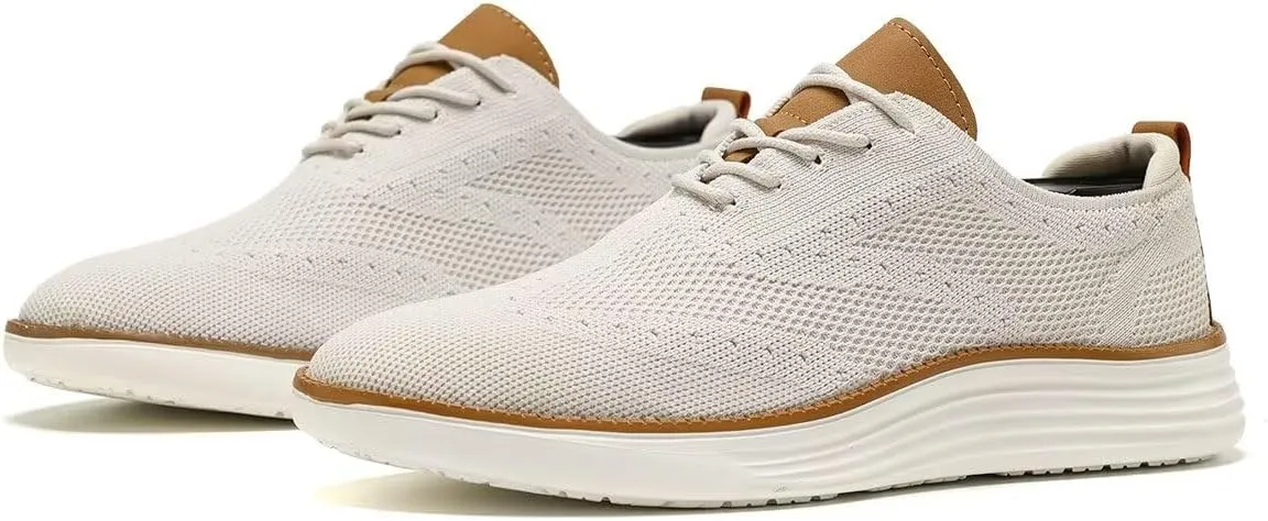 Men's Oxfords Lace-Up Lightweight Casual Walking Shoes Dress Shoes Fashion Sneakers