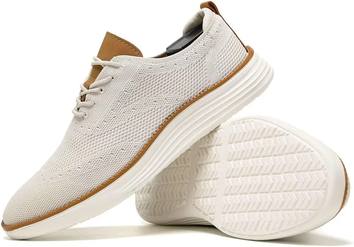 Men's Oxfords Lace-Up Lightweight Casual Walking Shoes Dress Shoes Fashion Sneakers