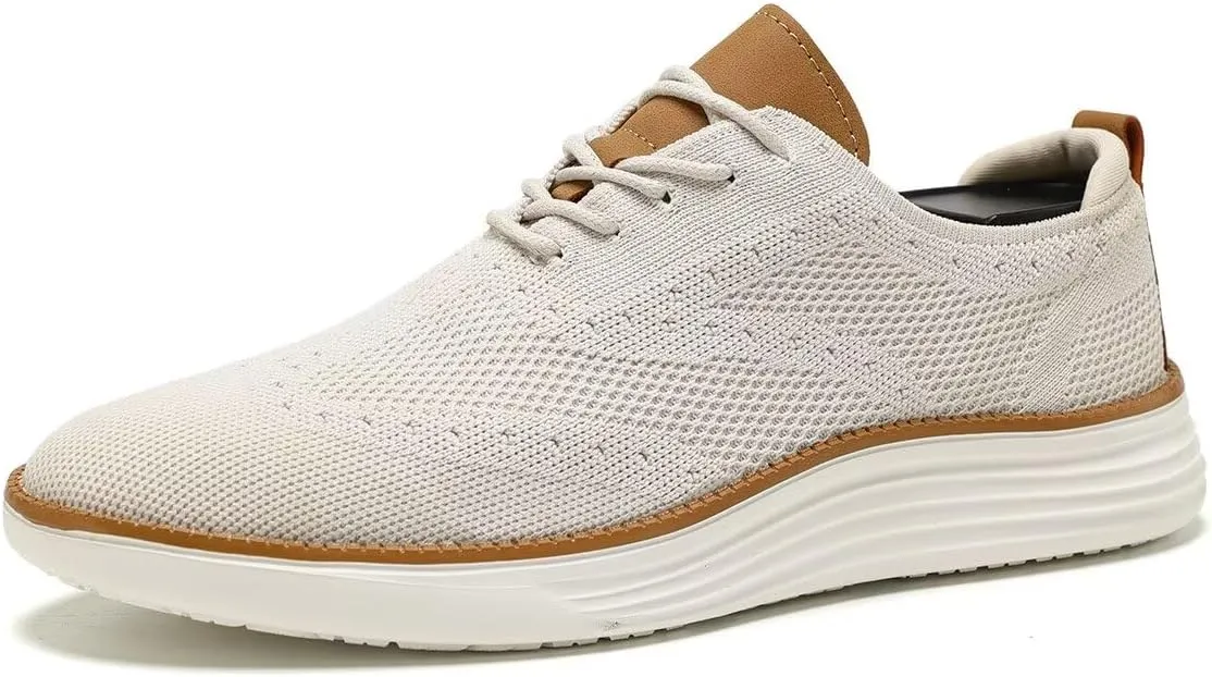 Men's Oxfords Lace-Up Lightweight Casual Walking Shoes Dress Shoes Fashion Sneakers