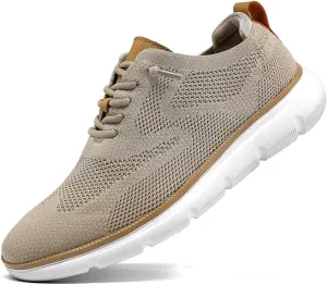 Men's Oxfords Lace-Up Lightweight Casual Walking Shoes Dress Shoes Fashion Sneakers