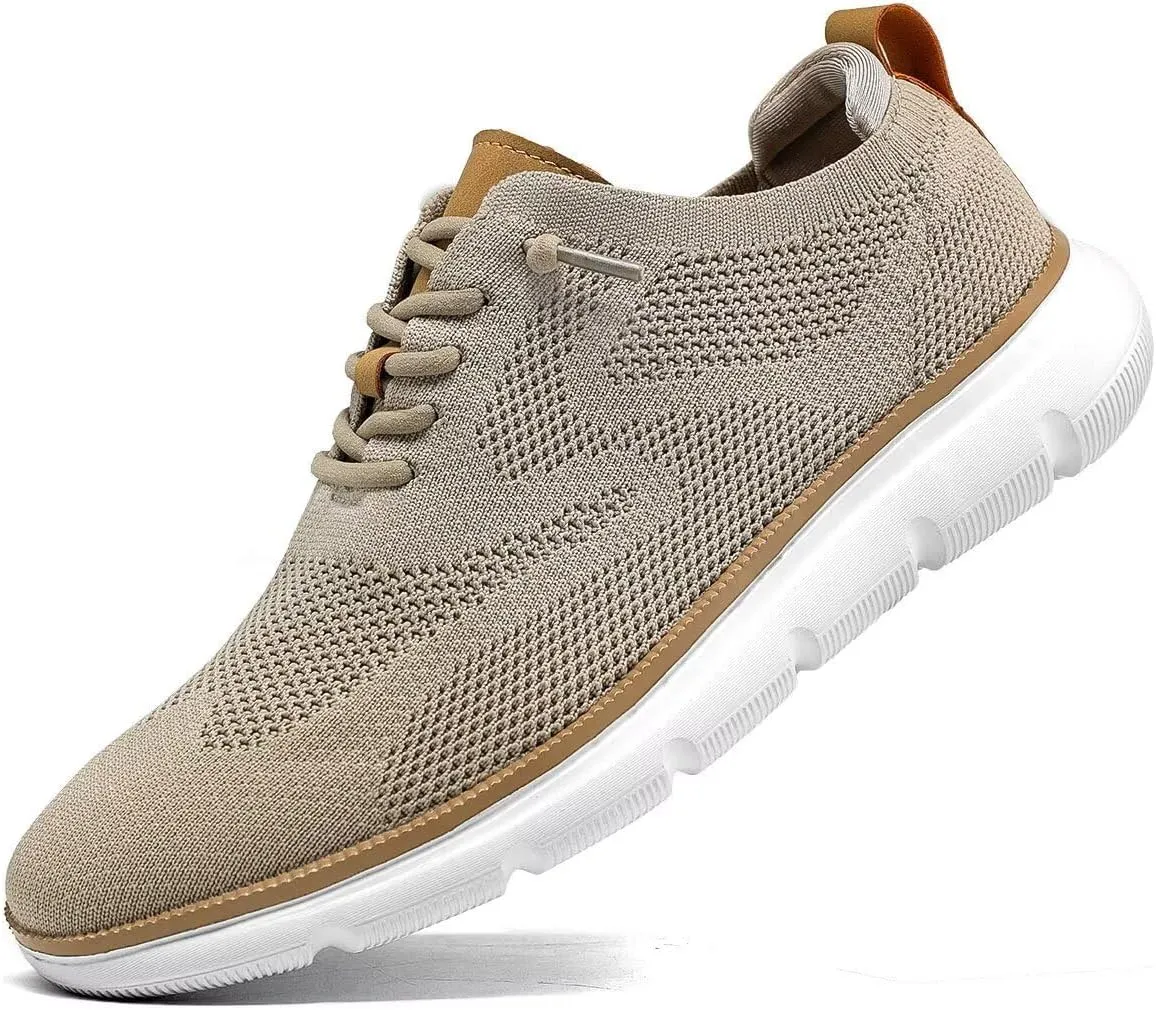 Men's Oxfords Lace-Up Lightweight Casual Walking Shoes Dress Shoes Fashion Sneakers