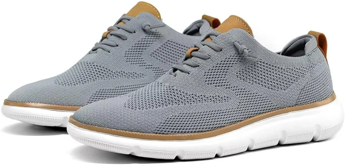 Mens Oxfords Lace-Up Lightweight Casual Walking Shoes Fashion Sneakers Shoes