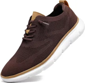 Mens Oxfords Lace-Up Lightweight Casual Walking Shoes Fashion Sneakers Shoes