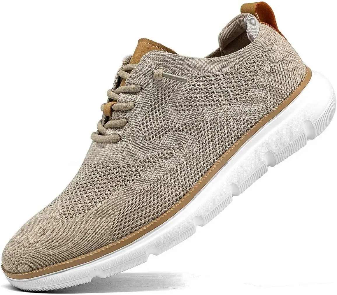 Mens Oxfords Lace-Up Lightweight Casual Walking Shoes Fashion Sneakers Shoes