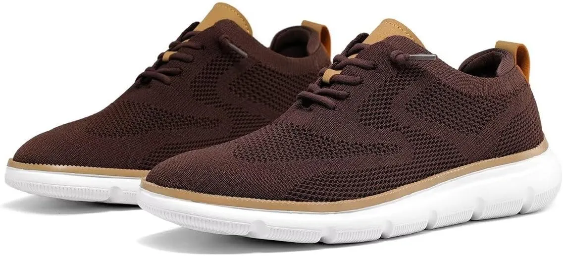 Mens Oxfords Lace-Up Lightweight Casual Walking Shoes Fashion Sneakers Shoes