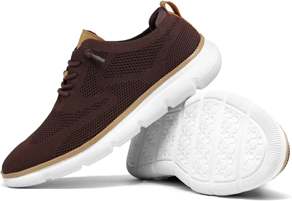 Mens Oxfords Lace-Up Lightweight Casual Walking Shoes Fashion Sneakers Shoes