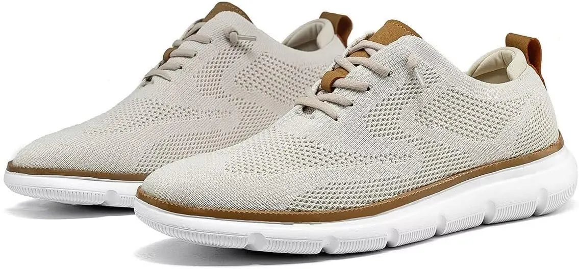 Mens Oxfords Lace-Up Lightweight Casual Walking Shoes Fashion Sneakers Shoes