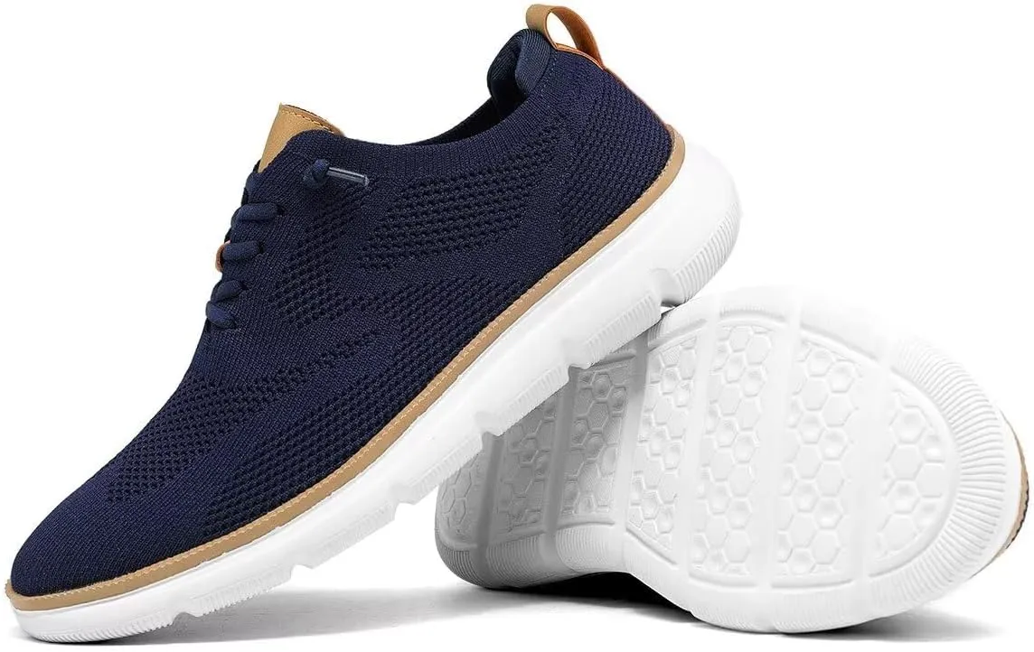 Mens Oxfords Lace-Up Lightweight Casual Walking Shoes Fashion Sneakers Shoes