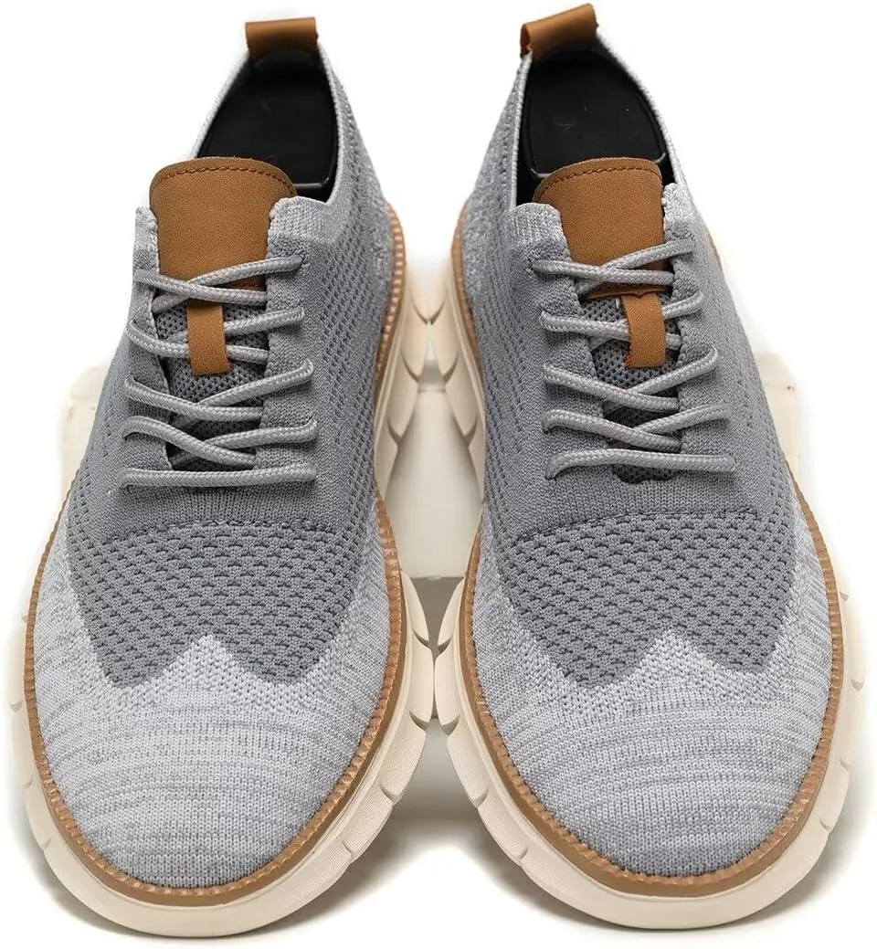 Men's Oxfords Lace-Up Lightweight Casual Walking Shoes Fashion Sneakers Shoes