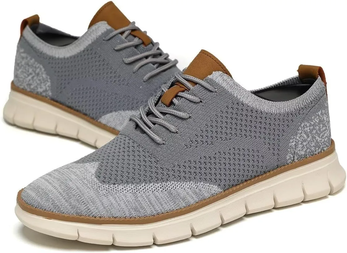 Men's Oxfords Lace-Up Lightweight Casual Walking Shoes Fashion Sneakers Shoes
