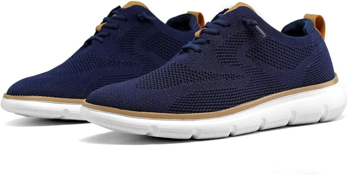 Mens Oxfords Lace-Up Lightweight Casual Walking Shoes Fashion Sneakers Shoes