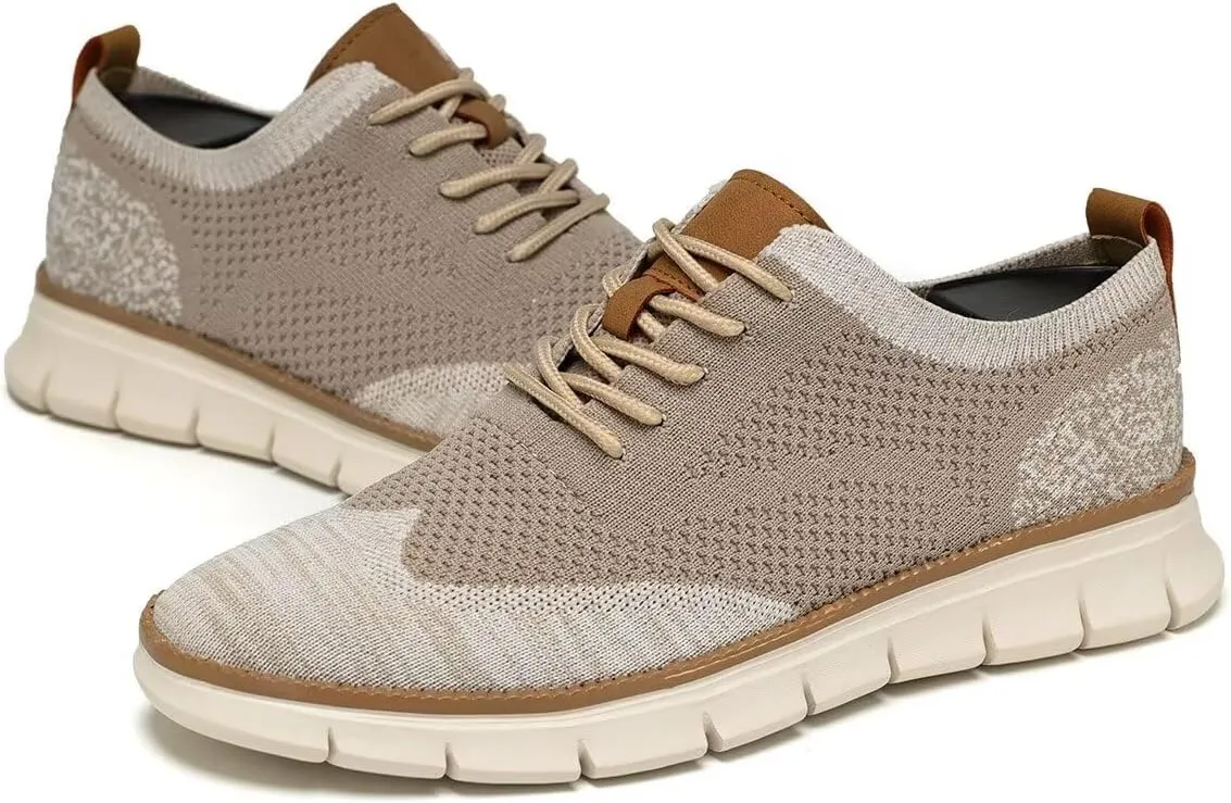Men's Oxfords Lace-Up Lightweight Casual Walking Shoes Fashion Sneakers Shoes