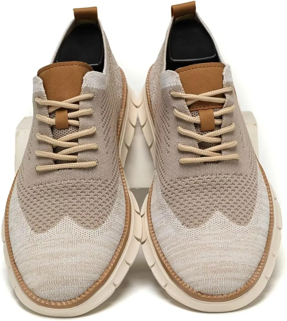 Men's Oxfords Lace-Up Lightweight Casual Walking Shoes Fashion Sneakers Shoes
