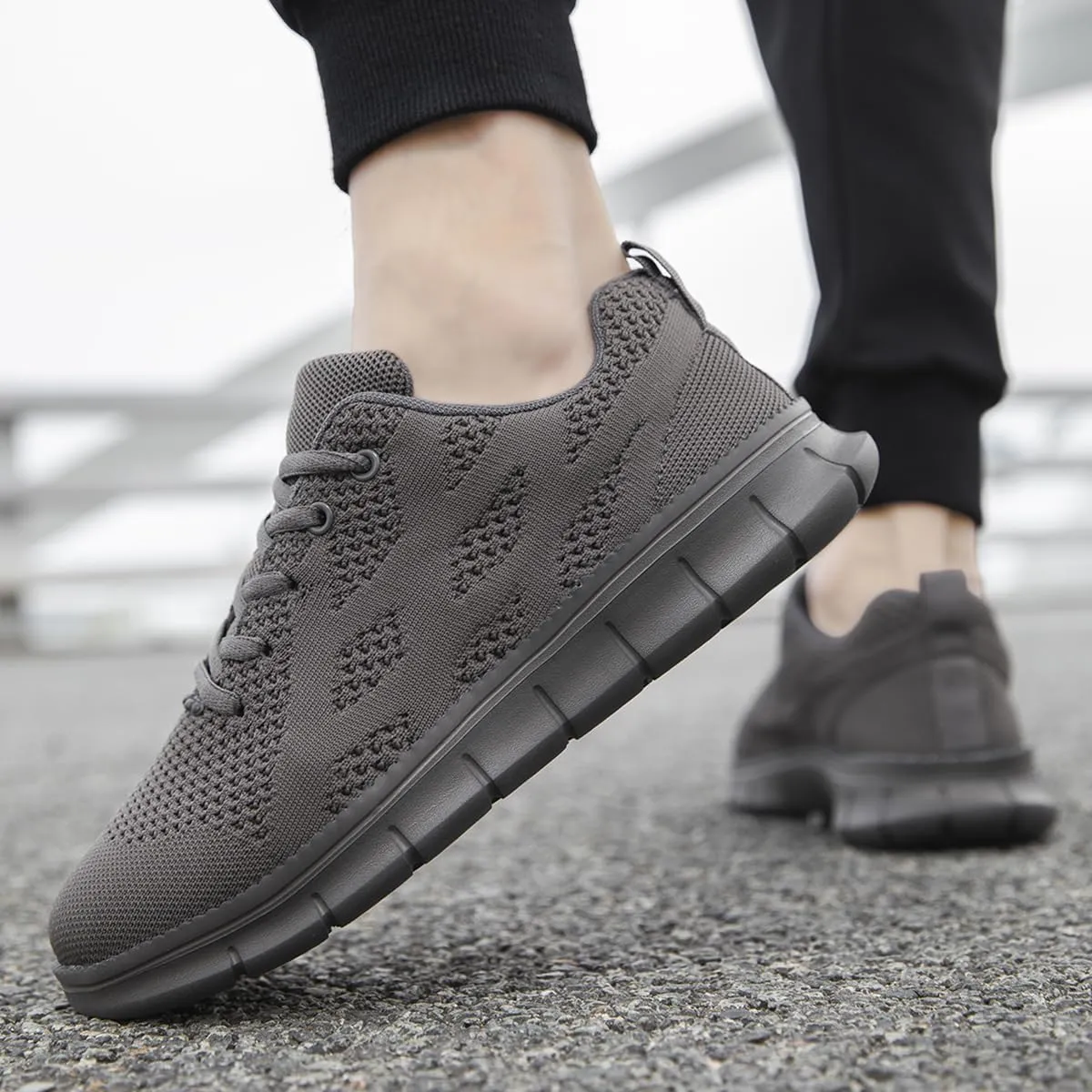 Mens Running Shoes Slip On Sneakers Walking Tennis Gym Athletic Sports Fashion Casual Breathable Shoes