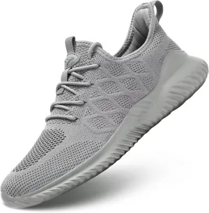 Mens Running Shoes Slip-on Walking Tennis Sneakers Mesh Lightweight Breathable Casual Soft Sole Work Shoes