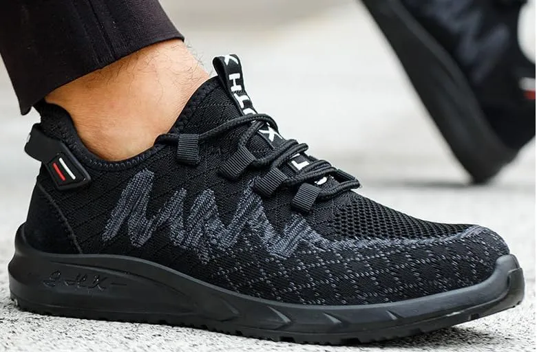 Men's Safety Shoes Odor Resistant Breathable Smash Resistant Puncture Resistant Steel Toe Shoes