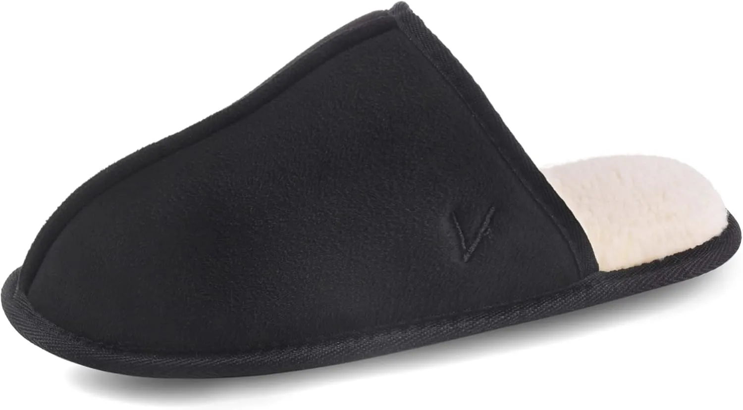 Mens Scuff Slippers Micro Suede Memory Foam Slide Clogs Slip on Indoor Outdoor House Shoes