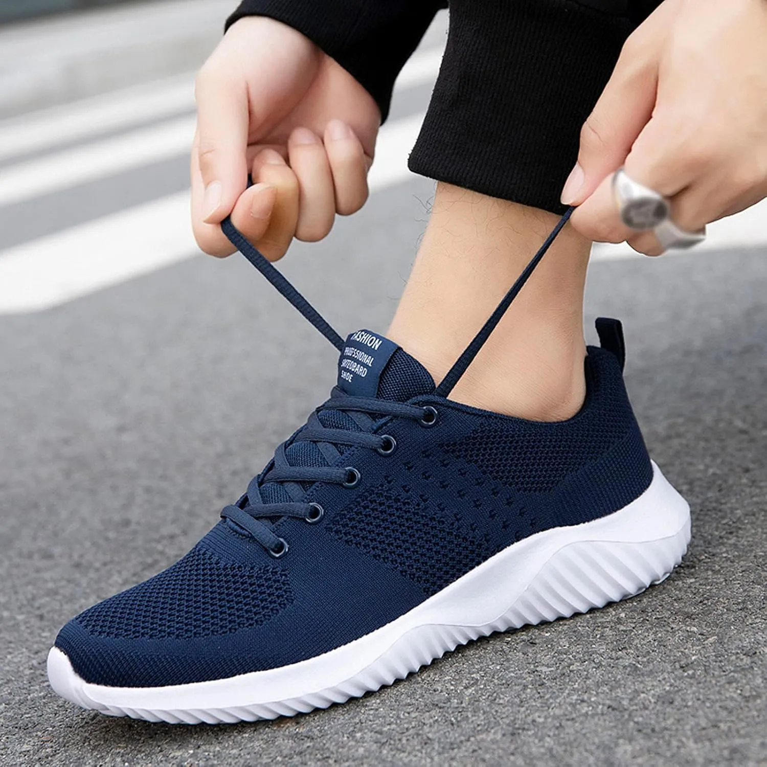 Mens Shoes Sports Fashion Simple Running Classic Lightweight Comfortable Driving Street Shoes
