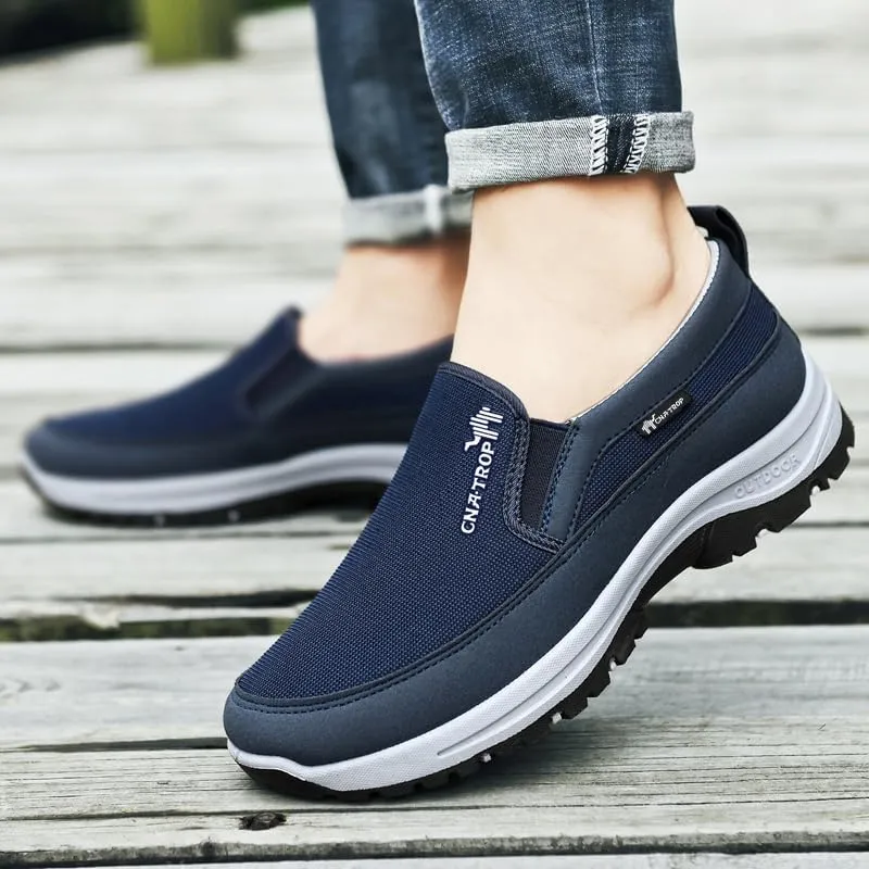 Men's Slip on Casual Shoes Lightweight Breathable Anti-Slip Walking Shoes, Outdoor Hiking Shoes