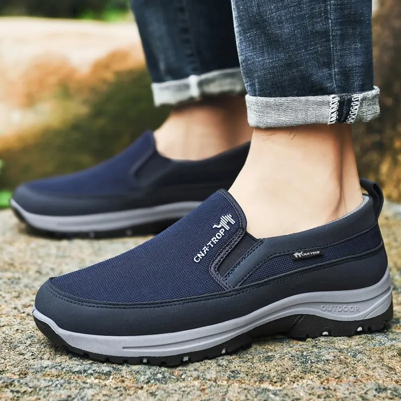 Men's Slip on Casual Shoes Lightweight Breathable Anti-Slip Walking Shoes, Outdoor Hiking Shoes