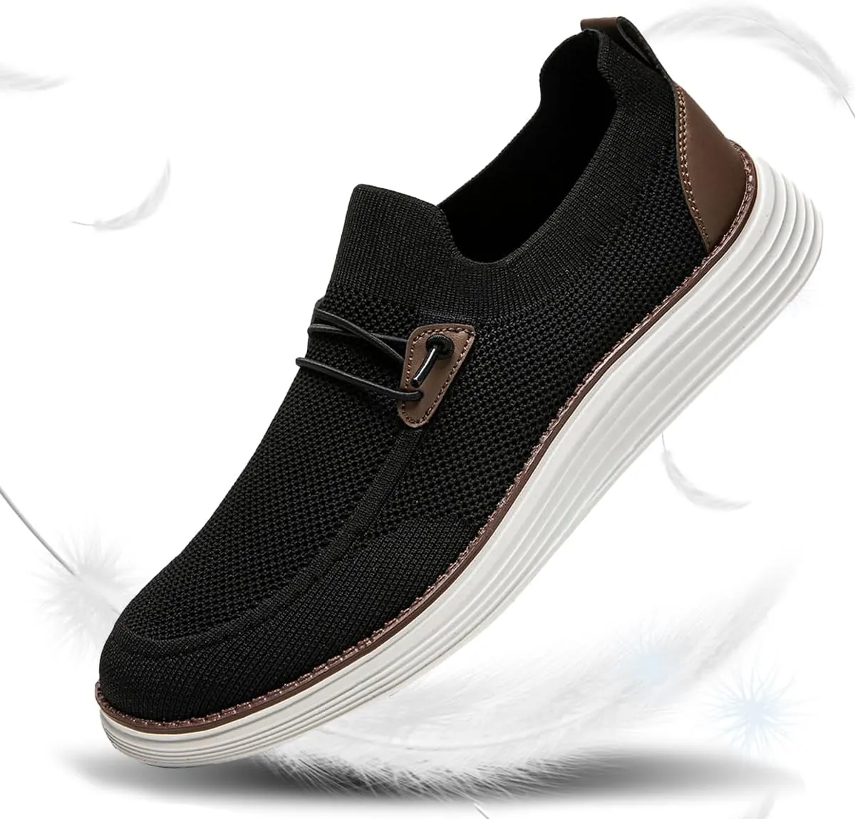 Mens Slip on Loafers Boat Shoes Non Slip Walking Shoes Running Shoes Fashion Sneakers for Men Comfort Lightweight Breathable Casual Office Shoes