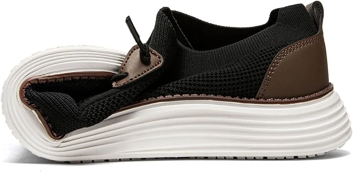 Mens Slip on Loafers Boat Shoes Non Slip Walking Shoes Running Shoes Fashion Sneakers for Men Comfort Lightweight Breathable Casual Office Shoes