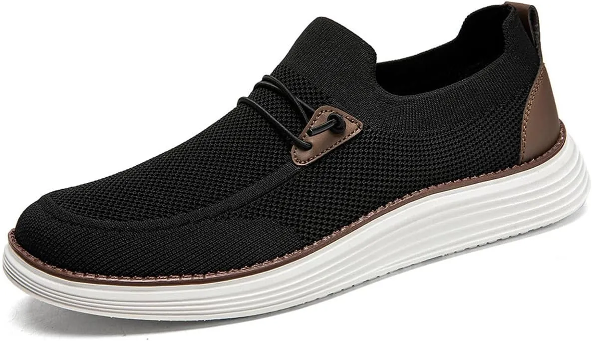 Mens Slip on Loafers Boat Shoes Non Slip Walking Shoes Running Shoes Fashion Sneakers for Men Comfort Lightweight Breathable Casual Office Shoes